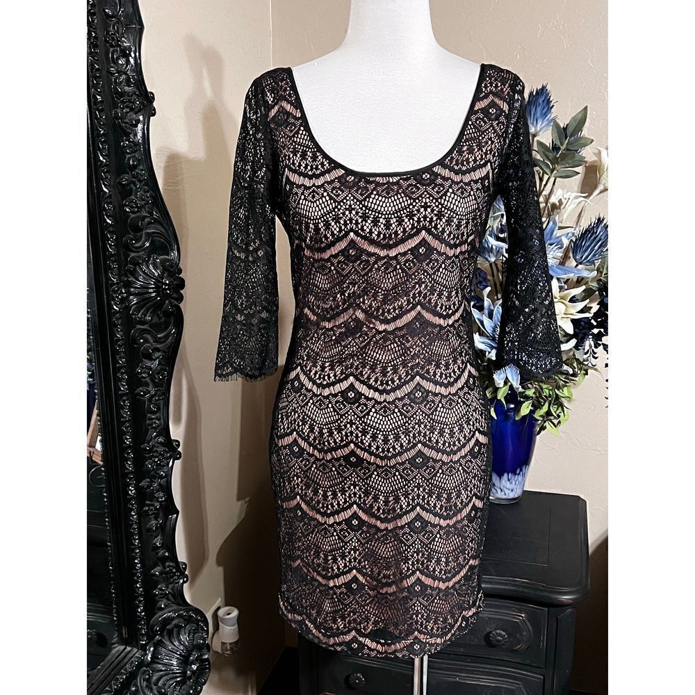 Guess Sexy Lace Little Black Dress Size 4